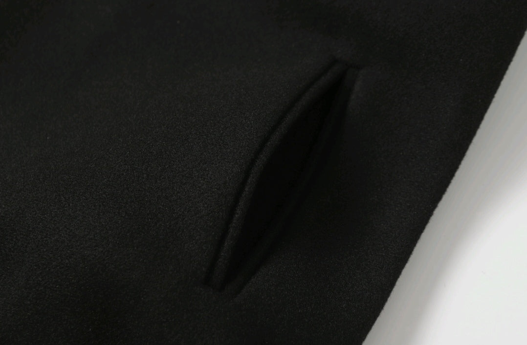 Chrome-Hearts Black White Street Style Baseball Coat 0002