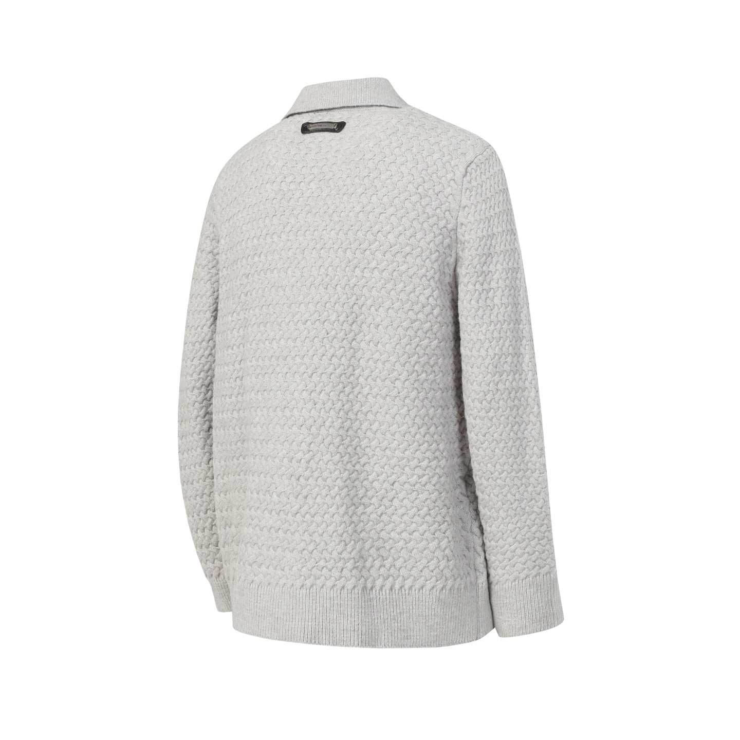 Chrome-Hearts Gothic Cross Knit Cardigan - Black Grey Streetwear Jacket 904